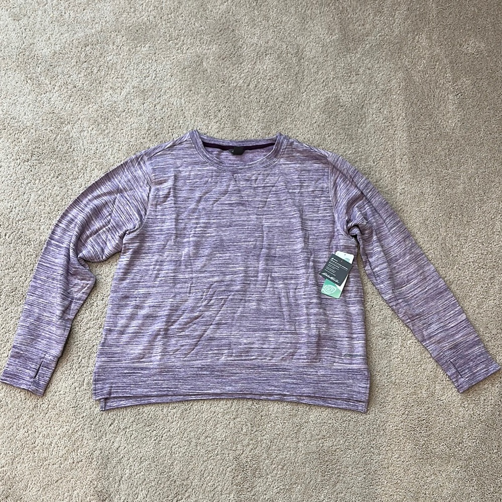 NEW - Eddie Bauer Fleece Lined Long Sleeve Top - XL Tall
